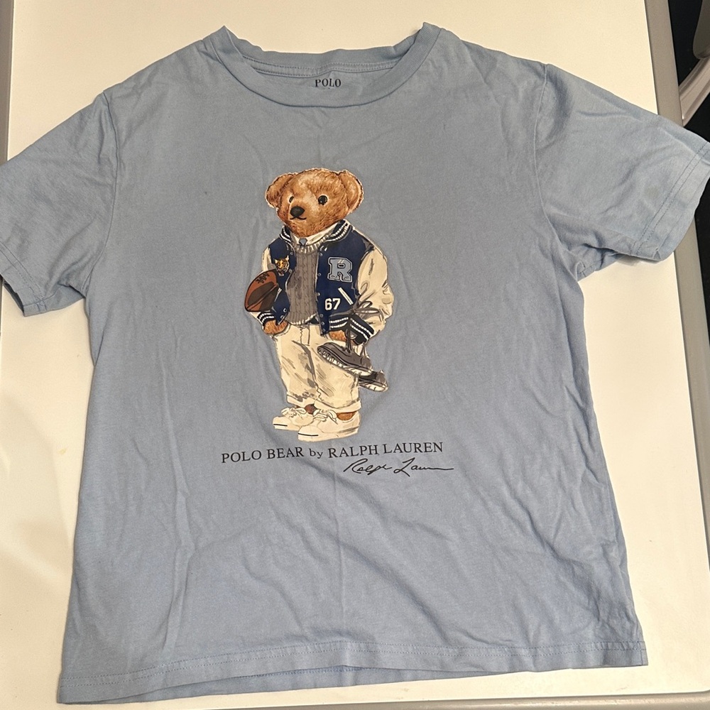 Ralph Lauren Light Blue Polo Bear Tee